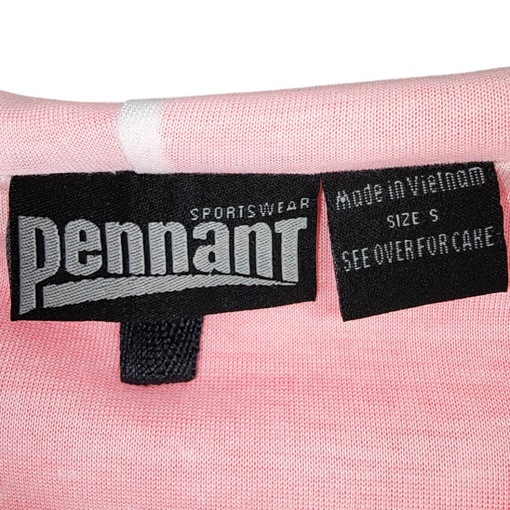 PENNANT-Woman's Sportswear-Jacket-SIZE SMALL-Quarter Zip-Hoodie-Pink-White-NWT - Picture 14 of 14